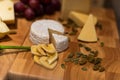 Cheese Plater with rose Royalty Free Stock Photo