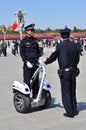 Chinese Police on patrolling Tiananmen with segway