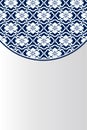 Chinese Porcelain Style Background, Template, Floral Pattern