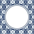 Chinese Porcelain Style Background, Template, Floral Pattern