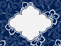 Chinese Porcelain Style Background, Template, Flowers
