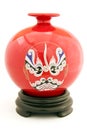 Chinese porcelain vase isolated Royalty Free Stock Photo