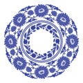 Chinese porcelane round frame.