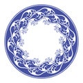 Chinese porcelane round frame.