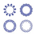 Chinese porcelane round frames set.