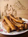 Chinese pork belly bacon slices Royalty Free Stock Photo