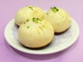 Chinese pork bun, dim sum Royalty Free Stock Photo