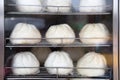 Chinese pork bun or steamed dumpling food Royalty Free Stock Photo