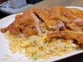 Chinese pork chop fried rice