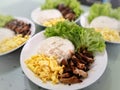 Chinese pork rice with eggs