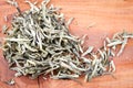 Chinese pressed white tea, silver needle