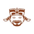 chinese prosperity god. Vector illustration decorative design Royalty Free Stock Photo