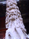 Chinese Qufu city cultural connotationÃ¯Â¼ÂThe stone pillars of the dragon design