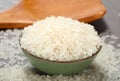 Chinese Raw grain white rice grains Royalty Free Stock Photo