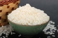 Chinese Raw grain white rice grains Royalty Free Stock Photo