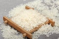 Chinese Raw grain white rice grains Royalty Free Stock Photo