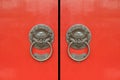 Chinese Red Gates Doors Royalty Free Stock Photo