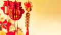 Chinese red lantern of happiness Royalty Free Stock Photo