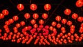 Chinese red lanterns in Chinese new year Royalty Free Stock Photo