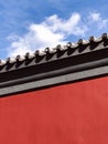 Chinese red wall Royalty Free Stock Photo