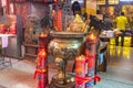 China, religious beliefs, traditional style, temples, large censer Royalty Free Stock Photo