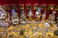 Chinese religious trinkets and statues on display in xiamen chin