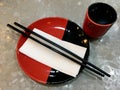 Chinese Restaurant Dinnerware Set Royalty Free Stock Photo