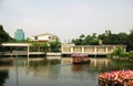 Chinese Restaurant by the Lake Royalty Free Stock Photo