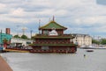 Chinese restaurant Sea Palace on the waterfront in Amsterdam. N Royalty Free Stock Photo