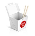 Chinese restaurant take away box Royalty Free Stock Photo