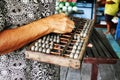 Chinese Retro Calculator.Chinese Abacus Royalty Free Stock Photo