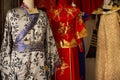 Chinese retro clothes costume shop for people rent and wear for take photo at Thai-Chinese Cultural Center in Udon Thani, Thailand