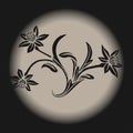 Chinese Retro Style Flowers Artwork Design