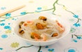 Chinese rice noodles and seafood Royalty Free Stock Photo