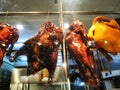 Chinese roasted duck hanging in the restaurant in Bangkok Thailand Royalty Free Stock Photo