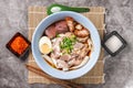 Chinese Roll Noodle Soup Royalty Free Stock Photo