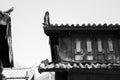 Chinese roofs in the Old Town of Lijiang Royalty Free Stock Photo