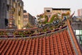 Chinese rooftop dragon Royalty Free Stock Photo