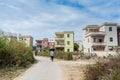 A Chinese rural village in Yangxi, Yangjiang, Guangdong, China