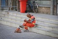 Chinese sanitation worker