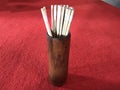 Chinese Seam-Si, Chi-Chi sticks, fortune sticks in wooden tube