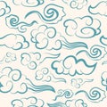 Chinese seamless clouds patterns. can ce used as background, wallpaper.