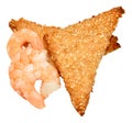 Chinese Sesame Seed Prawn Toast Royalty Free Stock Photo