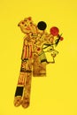 Chinese shadow puppet Royalty Free Stock Photo