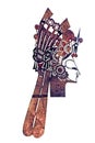 Chinese shadow puppet Royalty Free Stock Photo