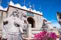 Chinese Shaolin statue at Viharn Sien temple outdoors