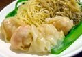 Chinese shrimp dumpling noodle