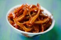 Chinese sichuan rustic spicy soy braised pig ears salad Royalty Free Stock Photo