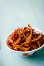 Chinese sichuan rustic spicy soy braised pig ears salad Royalty Free Stock Photo