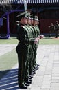 Chinese soldier drill